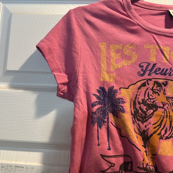 NWT! Urban Outfitters Les Tigres Purple Baby Tee XL Crop T-Shirt - Picture 6 of 8